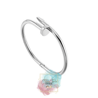 Nail Bangle Bracelet - Stainless Steel