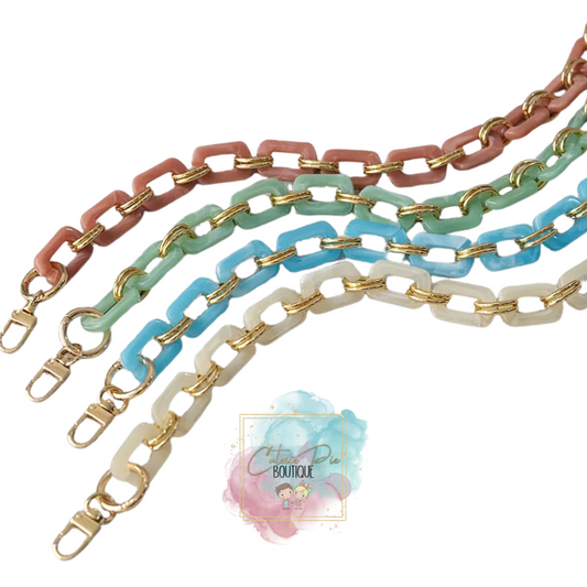 Bag Charm / Purse Chain / Handbag Accessories / Strap - STYLE 1 Marbled