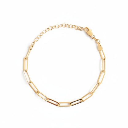 GOLD FILLED - BRACELET - PAPERCLIP 4.5MM