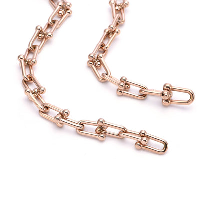 Horseshoe Link Necklace | Gold, Rose Gold or Steel | Premium 316L Stainless Steel