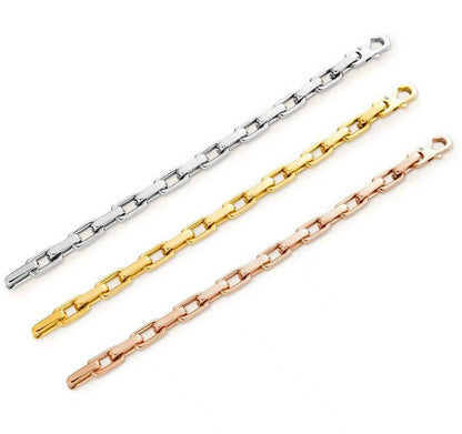 PREMIUM STAINLESS STEEL - BRACELET - EDGE PAPERCLIP 7.8MM