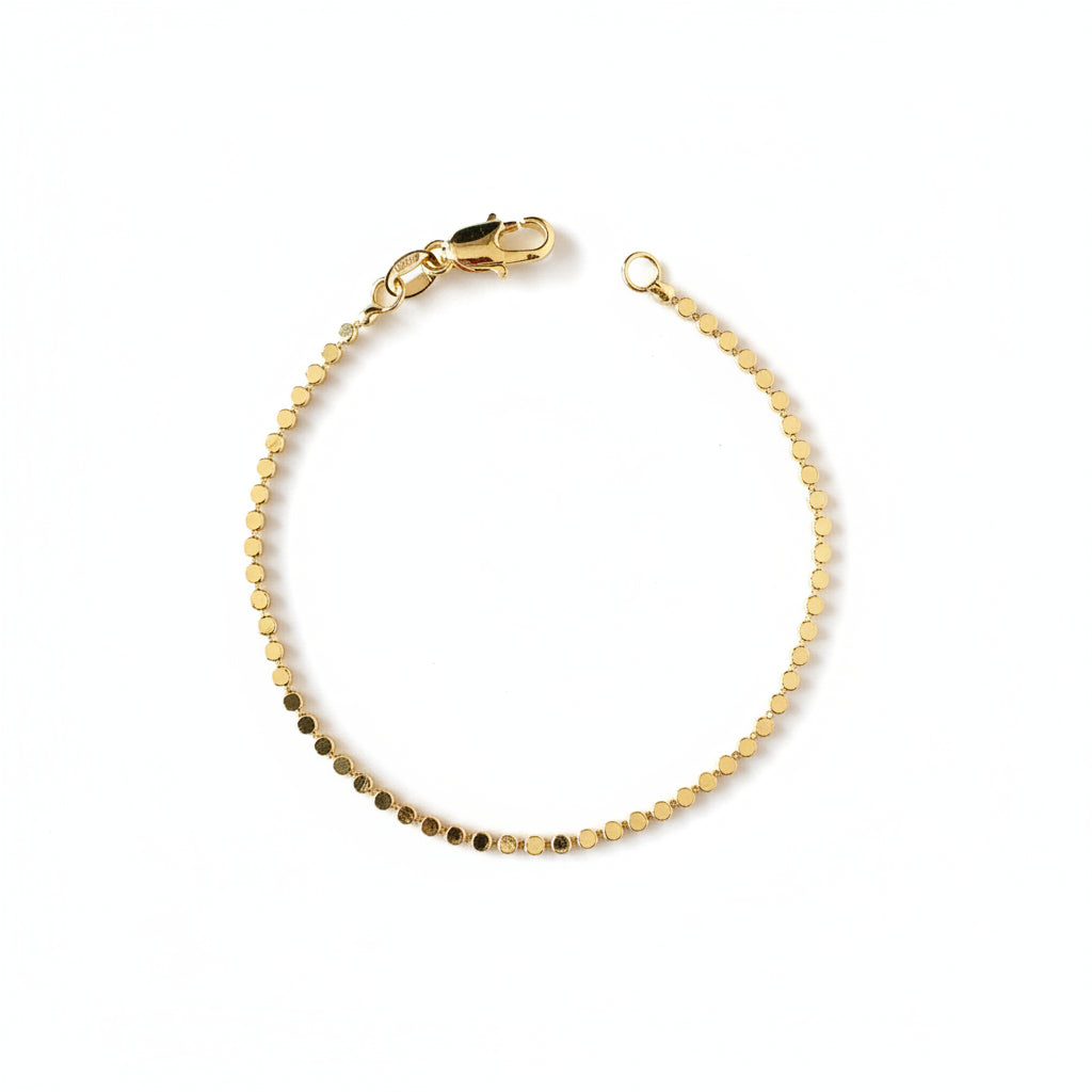 Dots Bracelet | 2MM | 18K Gold Filled