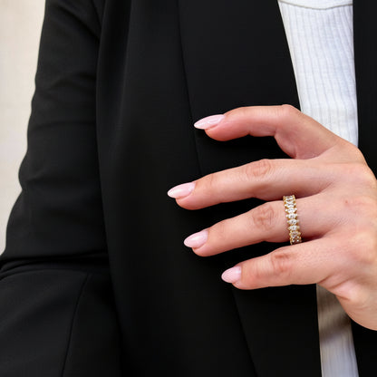 Cutesie Marquise Eternity Ring | 5MM | 18K Gold Filled