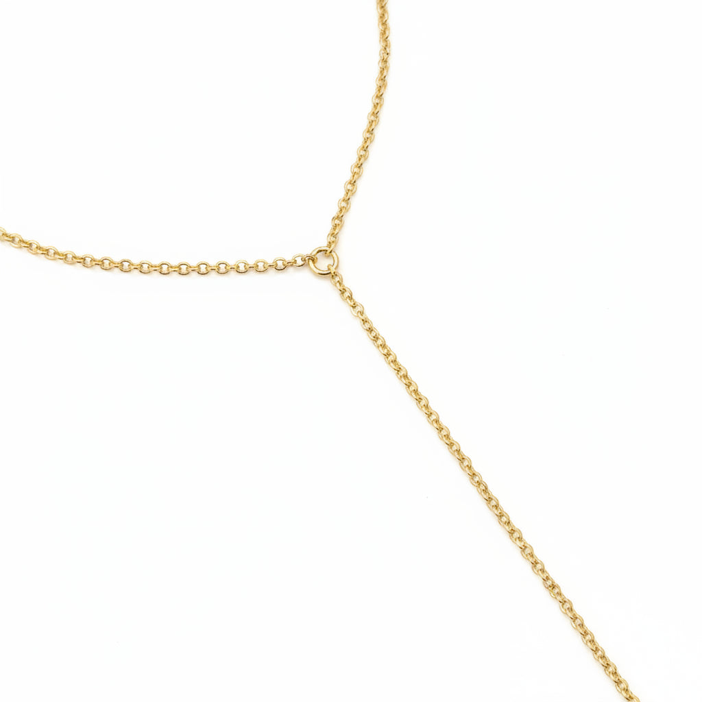 Simple Rolo Link Hand Chain | 18K Gold Filled