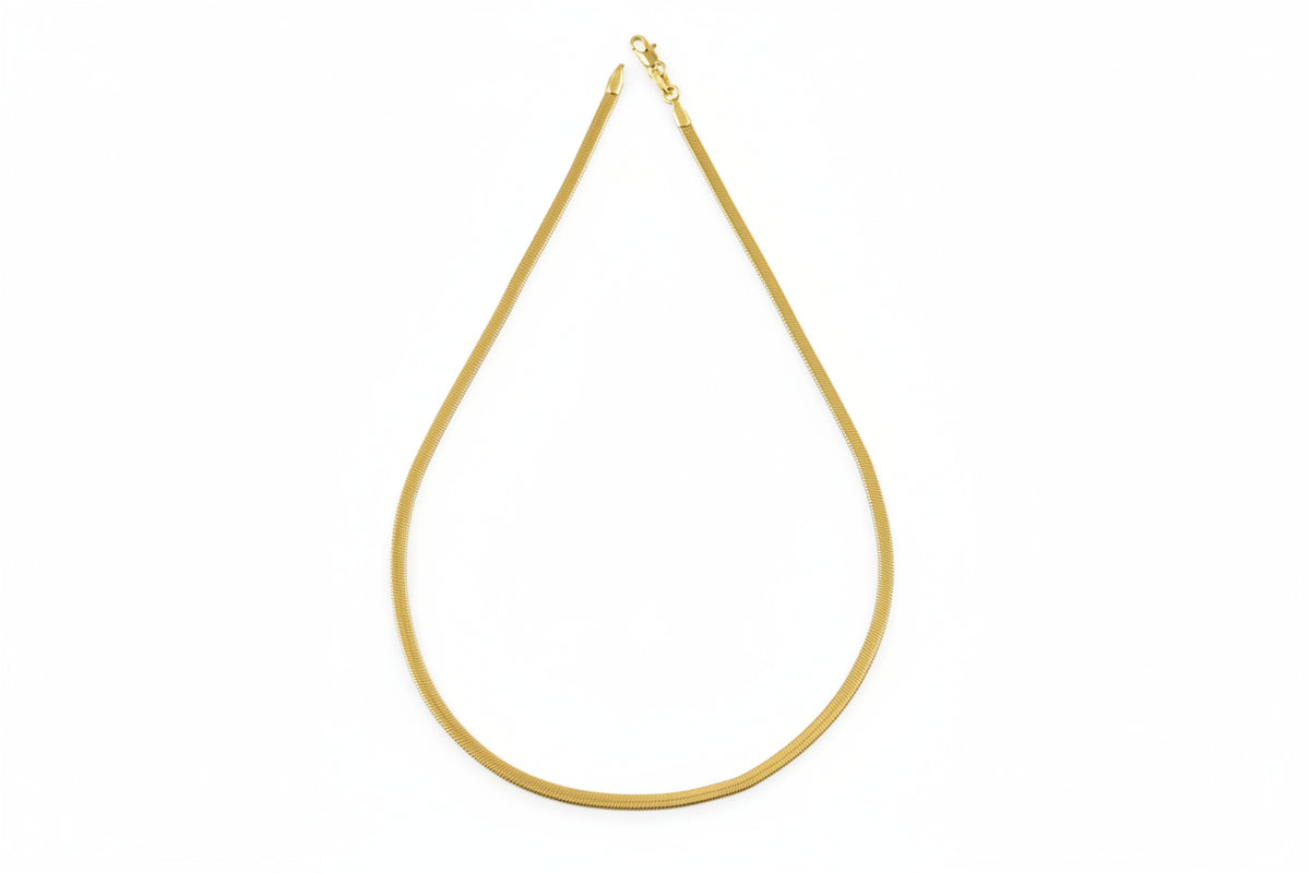 Herringbone Chain Necklace | 3MM | 18K Gold-Filled