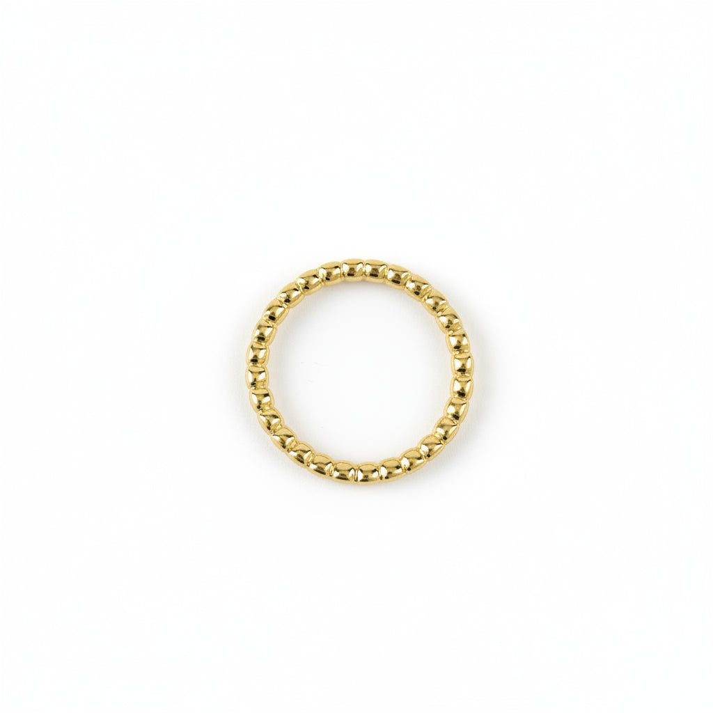 CZ Round Bezel Eternity Band | 2.5MM | 18K Gold Filled