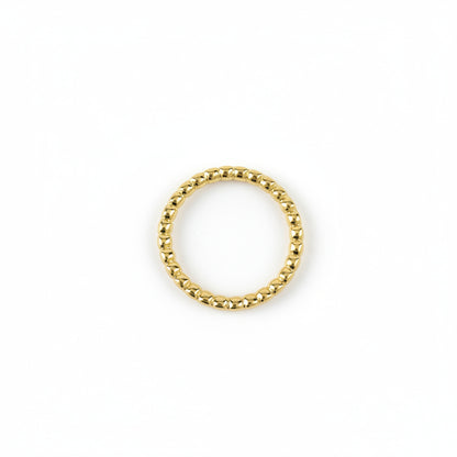 CZ Round Bezel Eternity Band | 2.5MM | 18K Gold Filled