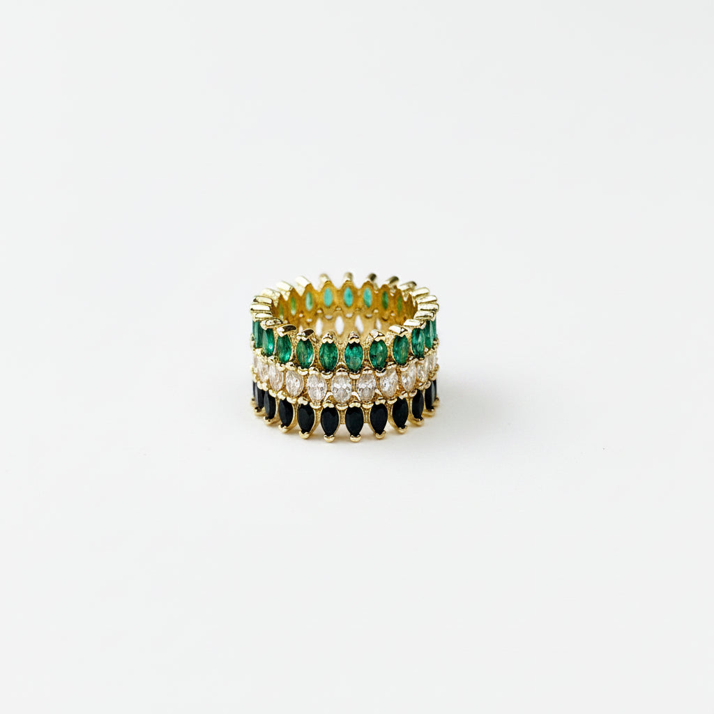 Cutesie Marquise Eternity Ring | 5MM | 18K Gold Filled