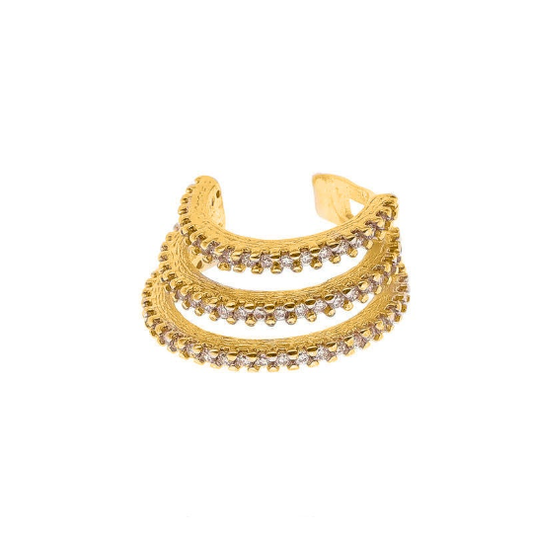CZ Triple-Layer Ear Cuff | 16.5MM | 18K Gold-Filled