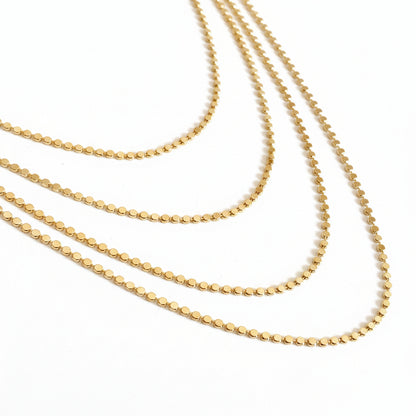 Dots Necklace | 2MM | 18K Gold Filled