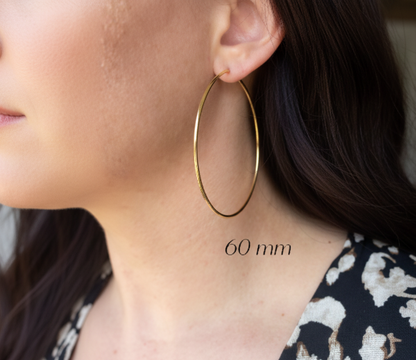 GOLD FILLED - EARRINGS - CUTESIE EVERYDAY ENDLESS HOOP