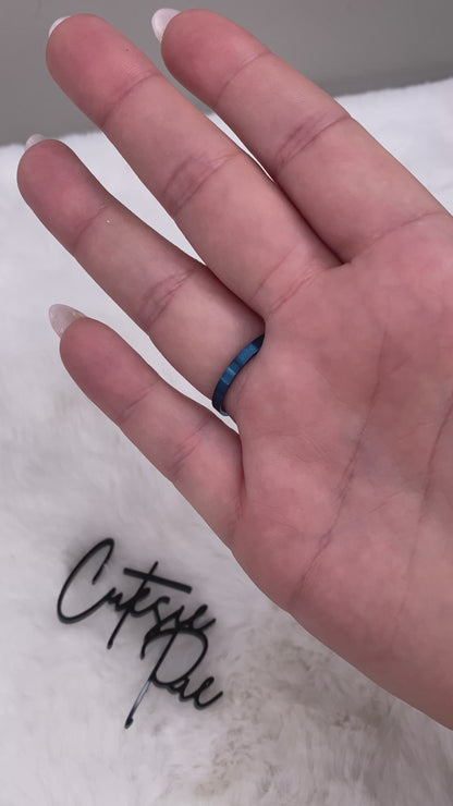 Stacking Ring | Blue PVD | 2.5MM | Premium 316L Stainless Steel