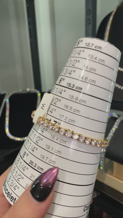 PREMIUM STAINLESS STEEL - TENNIS BRACELET - ROUND 4MM