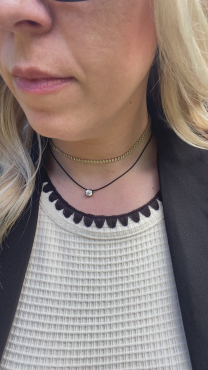 Coil Solitaire Pendant Necklace | 1CT | Premium 316L Stainless Steel