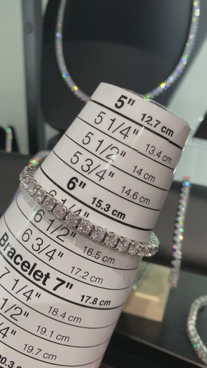 PREMIUM STAINLESS STEEL - TENNIS BRACELET - ROUND 4MM