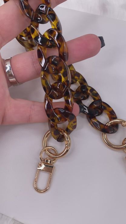 Tortoise Chain Strap | Phone Chain, Bag Charm & Keychain Accessory