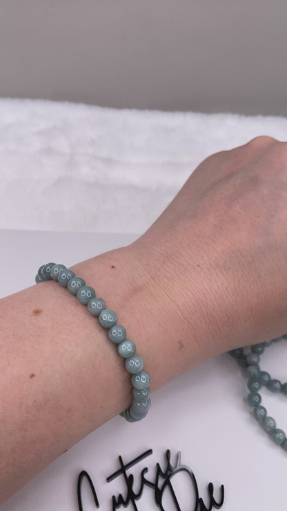 6MM Jade Jadeite | Natural Gemstone Stretch Bracelet