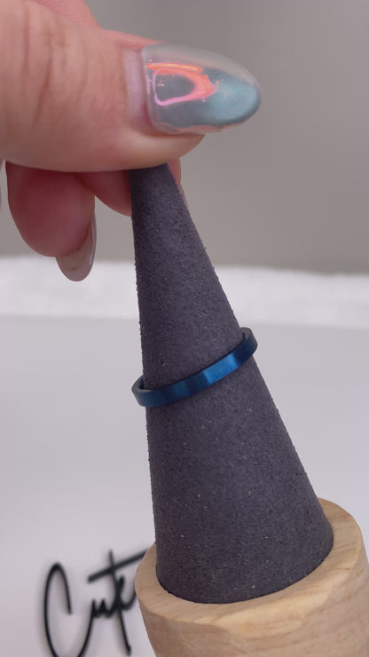Stacking Ring | Blue PVD | 2.5MM | Premium 316L Stainless Steel