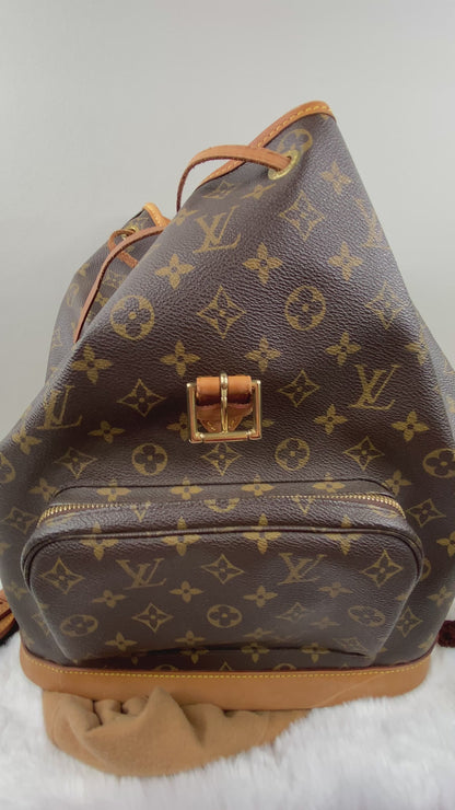 PRE-LOVED CUTESIE - LOUIS VUITTON MONTSOURIS GM BACKPACK MONOGRAM