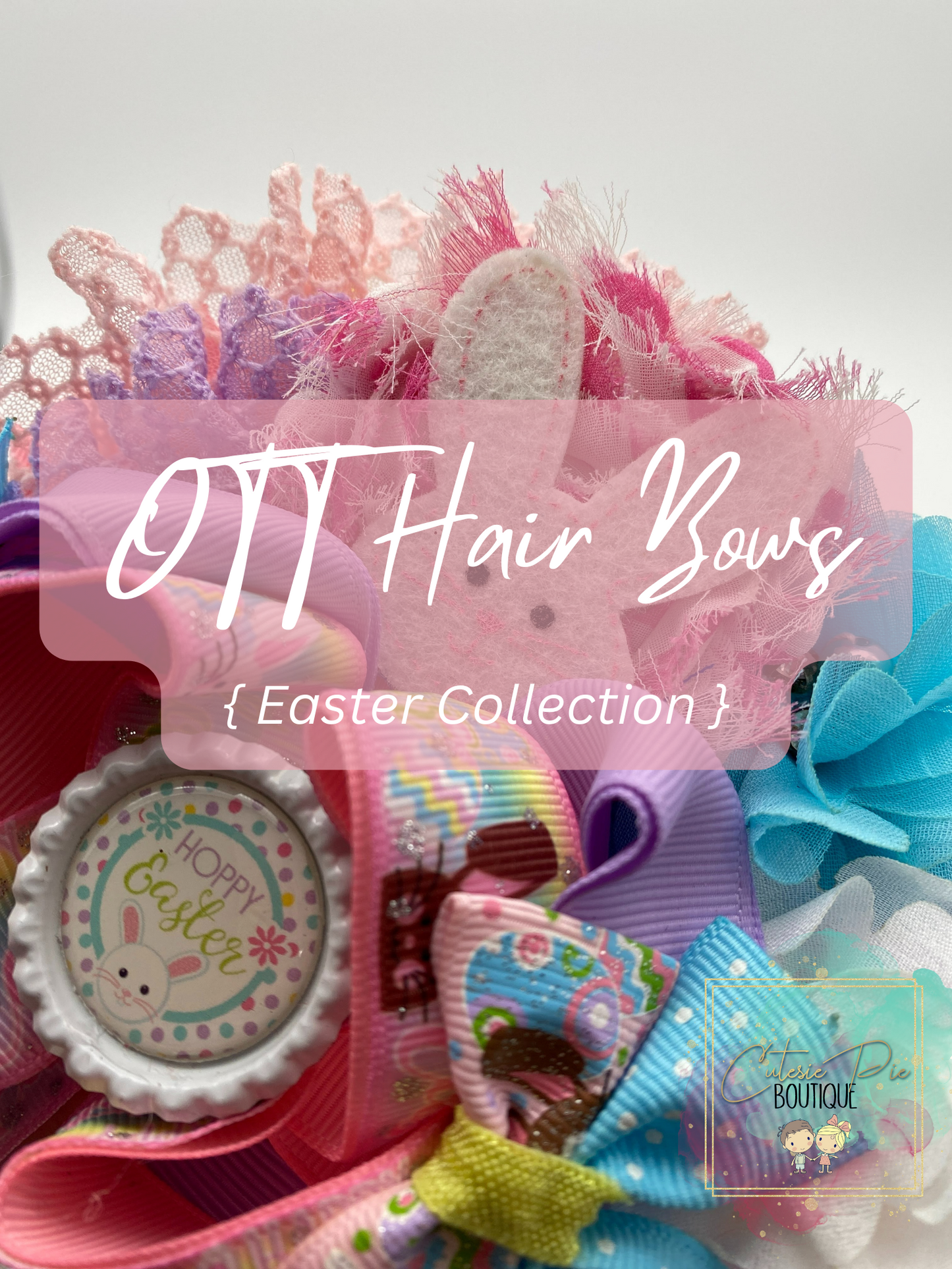 Over the Top Hair Bow - { Easter Collection }