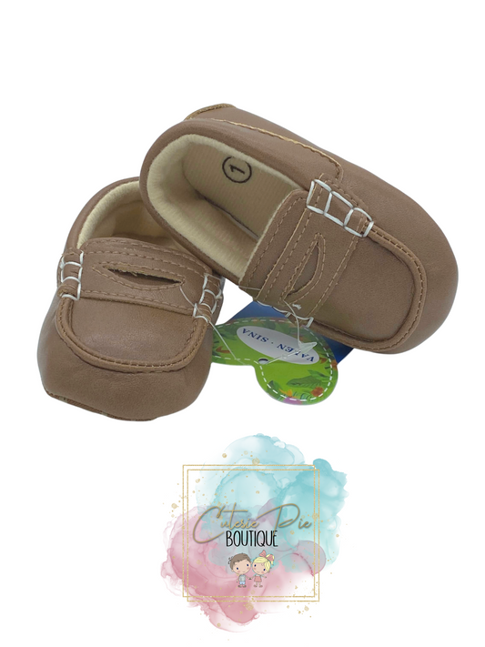 Baby Penny Loafer Shoes { Brown }