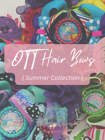 Over the Top Hair Bow - { Summer Collection }
