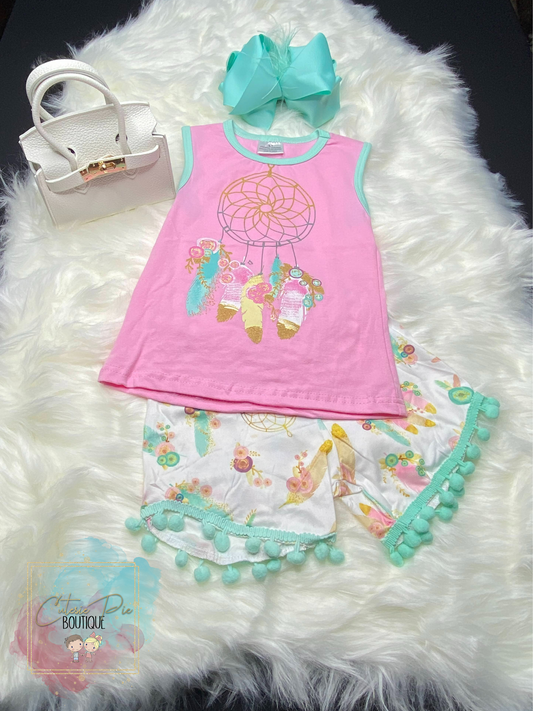 Dream Catcher | Tank & Shorts Outfit Set