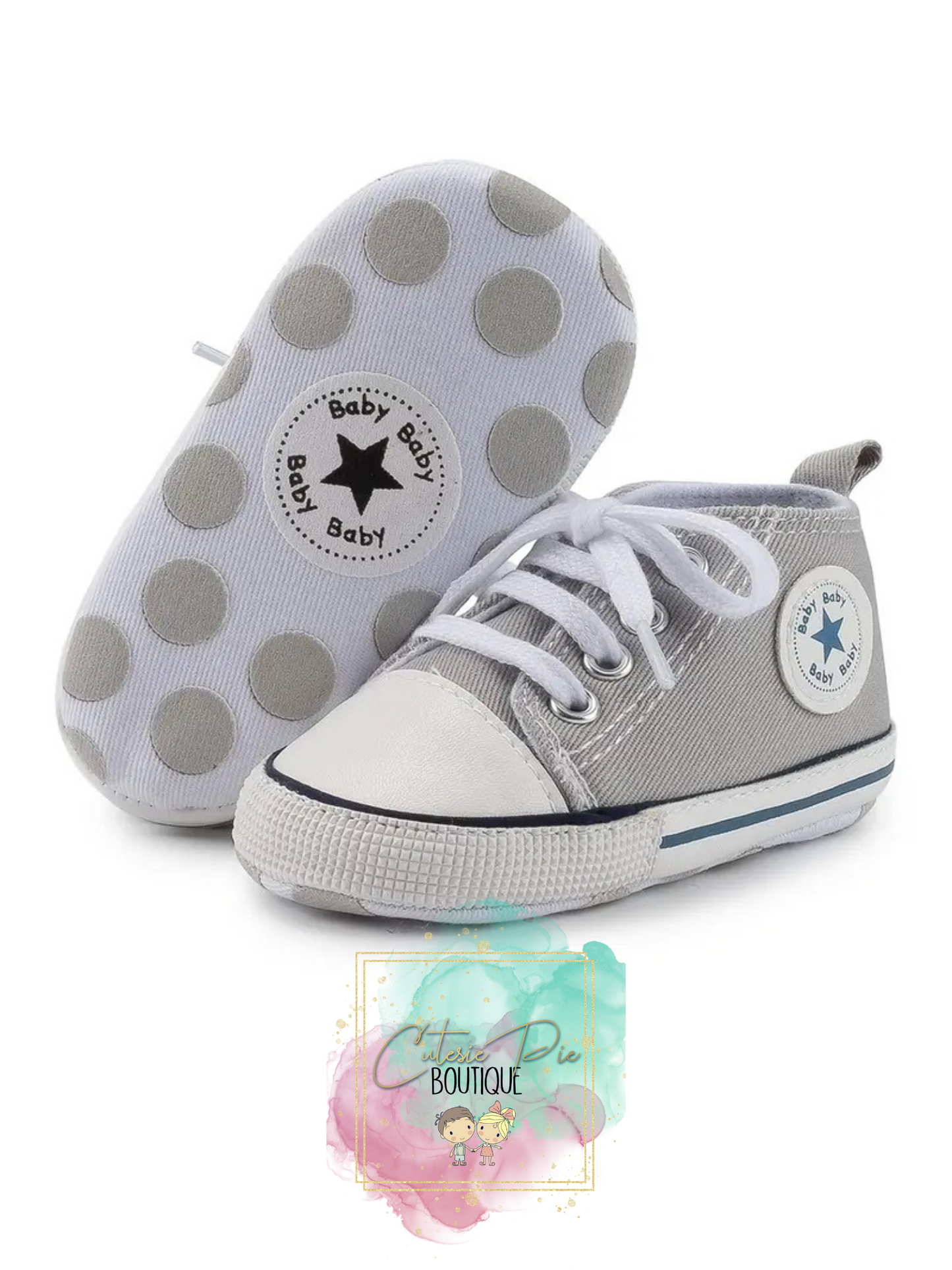 Baby Canvas Sneaker Crib Shoe