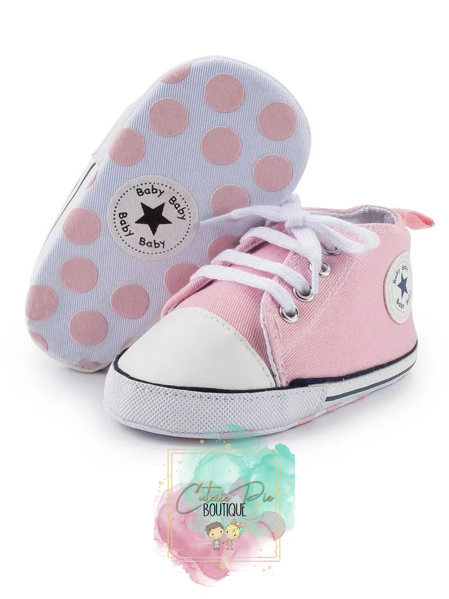 Baby Canvas Sneaker Crib Shoe